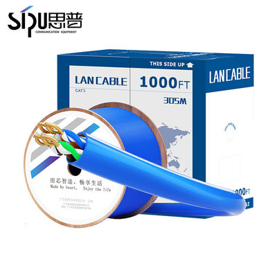 quality Cat5e 1000ft UTP FTP SFTP 純銅 24AWG ネットワーク イーサネット LANケーブル factory